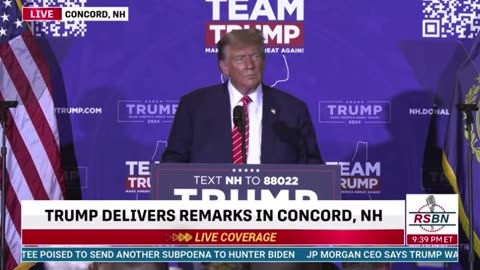 Elise Joins President Trump on Stage in Concord, NH 01.19.2024