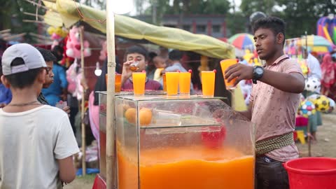 The Street Food of Bangladesh. Traditional Street Food and Drink Most Popular Drink