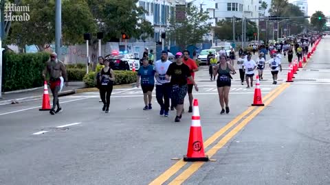 Thosands of Runners Participate in the 2022 Miami Marathon