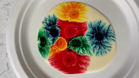 Glue_ food coloring and dish soap Awesome Science