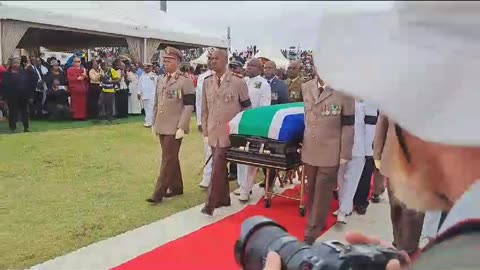 Military procession for Prince Mangosuthu Buthelezi's funeral