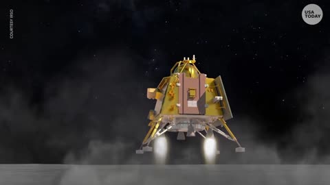 India lands on the moon, cheers erupt as Chandrayaan-3 touches down | USA TODAY