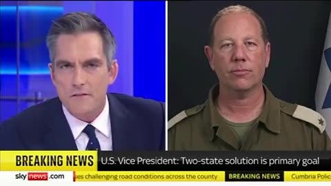 Sky News Tells IDF Spokesman There's No Electricity To Power Cellphones In Gaza…Listen To The Answer