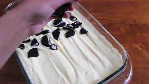 Dessert Making Recipes---No Bake Oreo Icebox Cake 6 ingredients (SweetTreats)