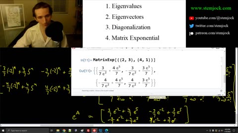Linear Algebra - Eigenvalues, Eigenvectors, Diagonalization, Matrix Exponential - Introduction