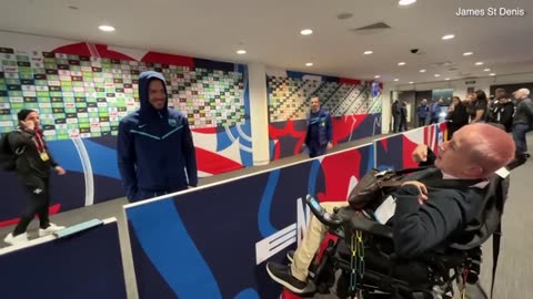 Adorable moment Jack Grealish interacts with supporter in wheelchair
