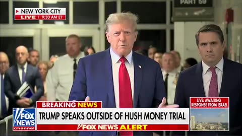 "It's an Assault on America" - President Trump Speaks to Reporters Before Latest Lawfare Trial
