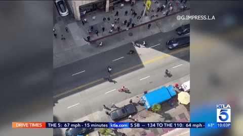 Angry Thugs Brutally Beat, Kick and Stomp On Helpless Man for Several Minutes in Downtown LA