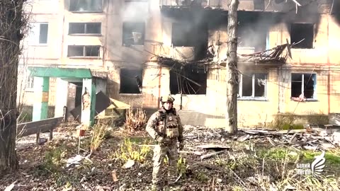 Avdiivka - AFU helping the few residents that are left