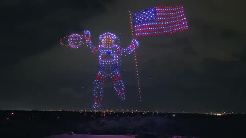 😲 #GUINNESS #WORLD #RECORD -- 4th Of July 2023 Drone Show! (1,000 Drones!!!) 😎 🗽 🇺🇸 😇