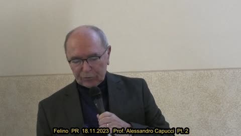 Felino PR 18.11.2023 Prof. Alessandro Capucci Medico Pt. 2