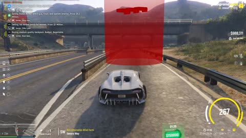 GTA V - Grand RP EN1 - Bugatti Chiron - Corrida de Rua de 27/04/2024 - 17:15 - Sargento Rodrigues