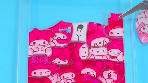 CUTE MY MELODY ACRYLIC PUZZLE - Creative Bottle Game #shorts #youtubeshorts