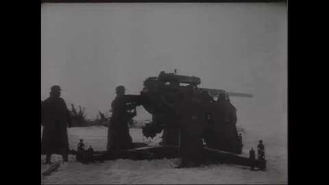 88mm Flak guns keeping their barrels warm in the depths of the Russian Winter in early 1942