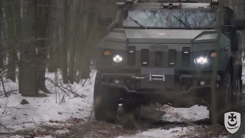 Ukrainian Forces Show Off 'Novator' Armoured Vehicle Made In Ukraine