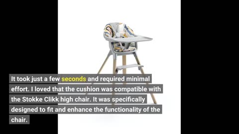 Skim Feedback: Stokke Clikk Cushion for Clikk Baby High Chair (Grey Sprinkles)