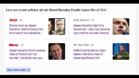 O chefe do HUR, Budanov, diz que Navalny morreu devido a coágulo sanguíneo