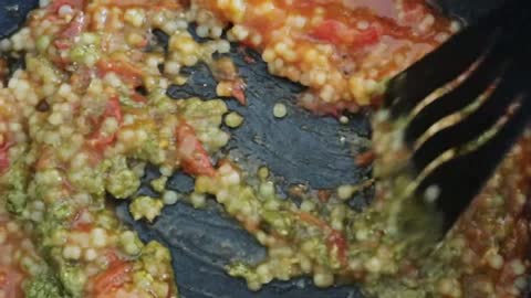 Tomato Basil Couscous Recipe | Easy Vegetarian Dinner Idea