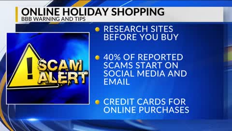 Better Business Bureau warns of holiday shopping scams