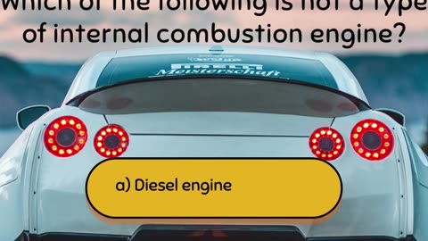 Part 2 Intermediate Car Engine Quiz Question