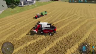 Part 29: Wheat harvesting | Farming Simulator 22 | Chilliwack map | Timelapse | (1080p60)