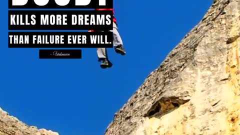 Doubt Kills More Dreams #shorts