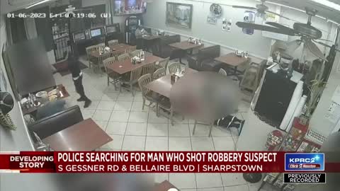 Taco shop customer fatally shoots armed robber, returns money to fellow victims before leaving scene