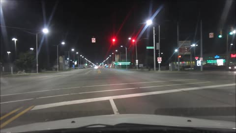 DETROIT STREETS AFTER MIDNIGHT