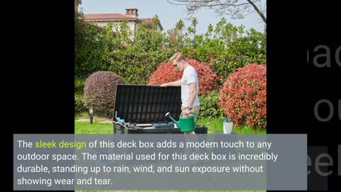 Customer Feedback: AVAWING 120 Gallon Deck Box, Lockable Outdoor Storage Box with Portable Hand...