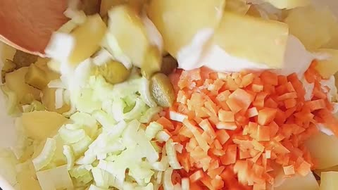 Potato Salad Perfect for a summer party! #shorts #potatosalad #kartoffelsalat #vegan