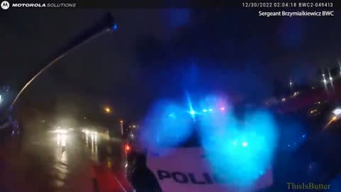 Body cam shows the aftermath when an HPD officer struck and killed a pedestrian on East Freeway