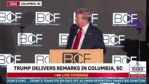 Donald Trump told a South Carolina audience they would rather a white president than a black one