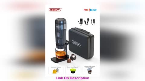 Exclusive HiBREW Portable Coffee Machine for Car & Hom
