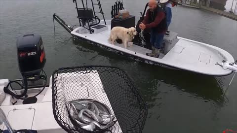 Cody Dunn and I are fishing in Galveston, Texas, for winter spotted trout