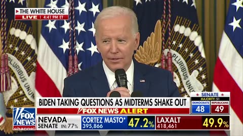Biden takes questions as midterms shake out