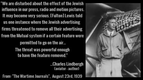 CHARLES LINDBERGH NAMES THE JEWS [2023] - THE WARTIME JOURNALS (DOCUMENTARY VIDEO)