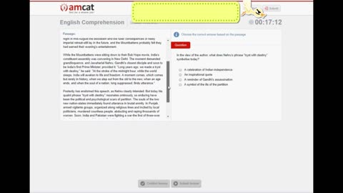 AMCAT live test questions