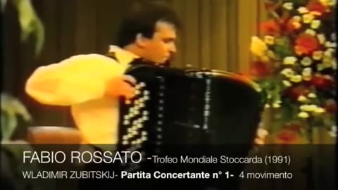 FABIO ROSSATO HD 1st prize CMA STOCCARDA 1991 Accordion World Competition