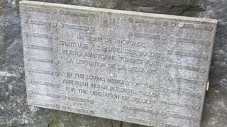 World War Two Native American Monument near Bastogne