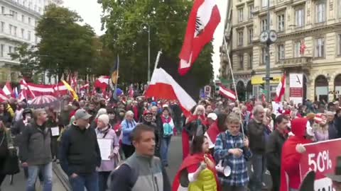 Vienna Austria 🇦🇹 Boom 💣 Anti Covid BS, Anti Inflation, Anti EU, Anti NATO, Anti Everything