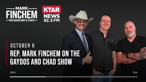 Mark Finchem on the Gaydos and Chad Show 10/6/2022