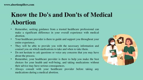 What You Must Do and Avoid During a Medical Abortion?