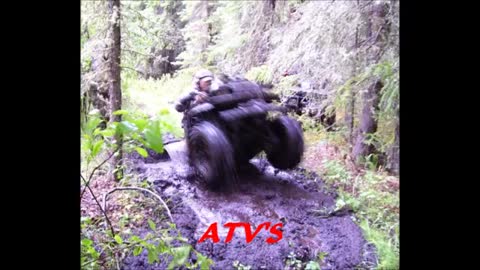 SASQUATCH SCREECHING AT ATV'S!!!!! SCARY!!