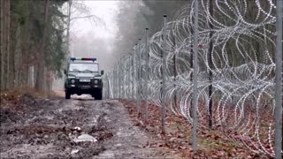 Polish troops patrol border with Belarus