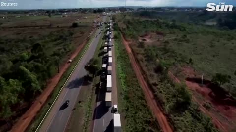 Bolsonaro supporters start fires and block roads after Brazil election defeat