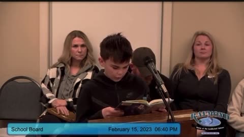 6th grader reads sexually explicit book that he found on a stand at the front of his school library.