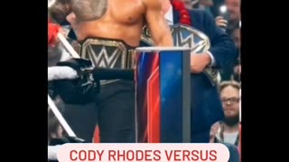 Cody Rhodes versus Roman Reigns parody entrance
