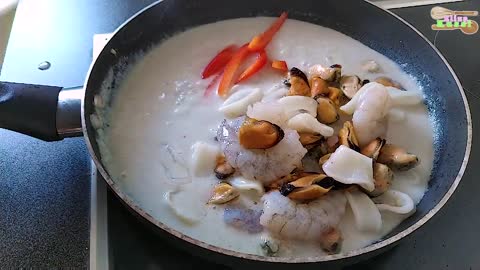 Seafood Ginataan | Meeresfrüchte Rezept mit Kokosmilch | Ginataan Recipe