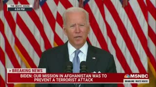 Joe Biden BLAMES Trump For Collapse Of Afghanistan