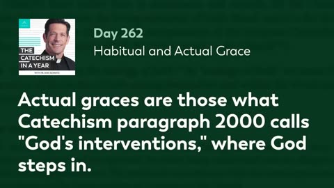 Day 262: Habitual and Actual Grace — The Catechism in a Year (with Fr. Mike Schmitz)